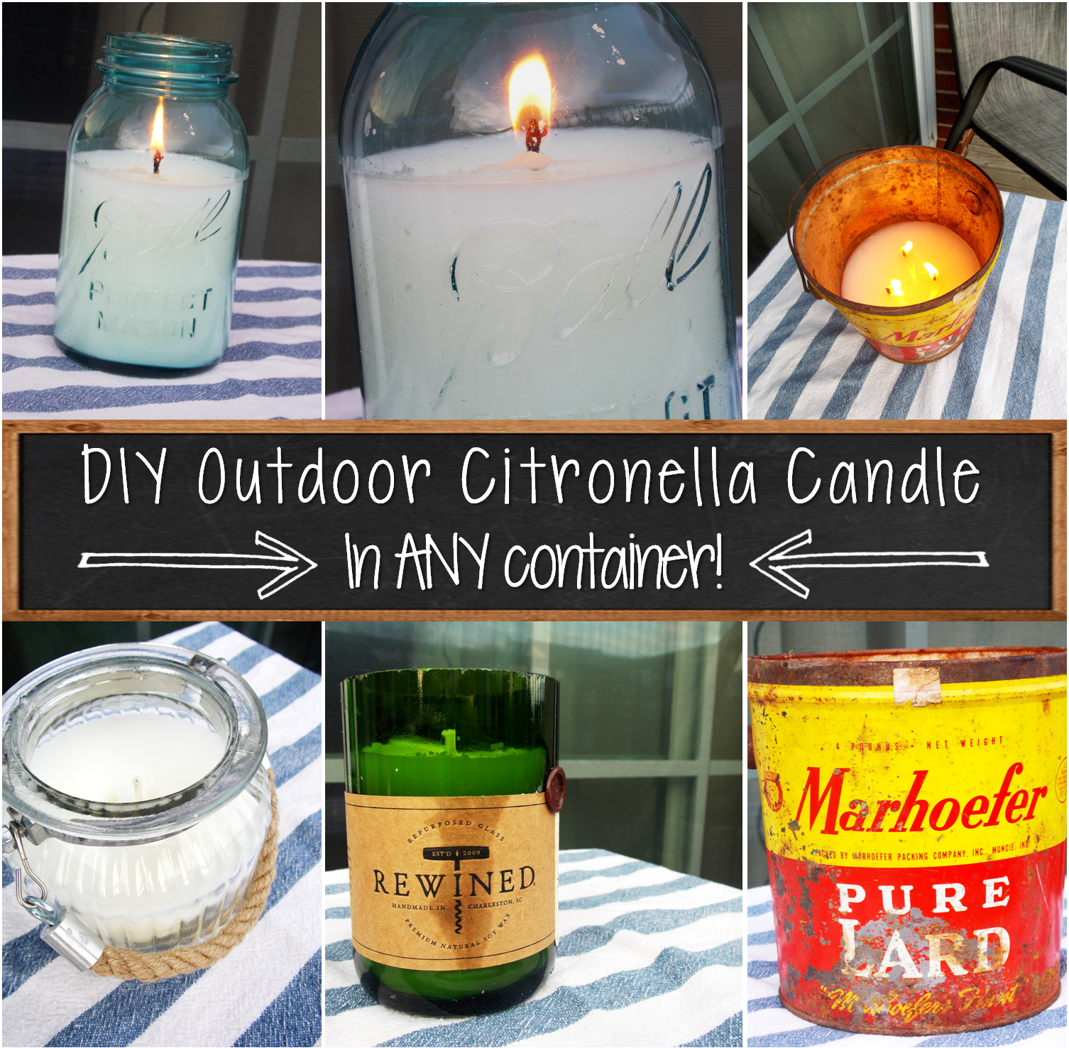 {Jessica Stout Design} DIY Outdoor Citronella Candle