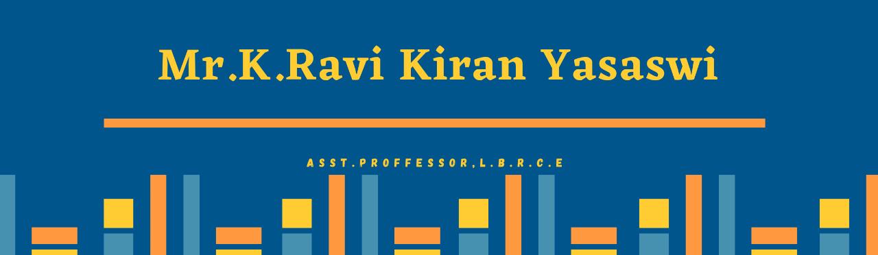 K .Ravi Kiran Yasaswi