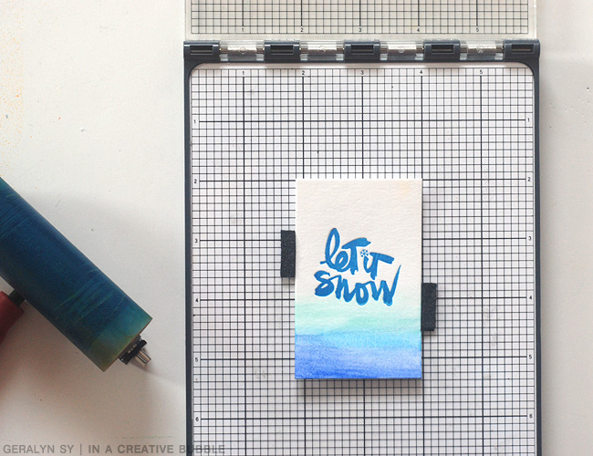 Seller sourcebook In a Creative Bubble: Tutorial // Letterpress Tags for December Daily