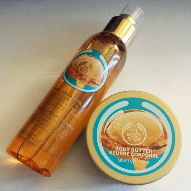 Introducing The body shop Wild Argan body butter and Radiant oil for
