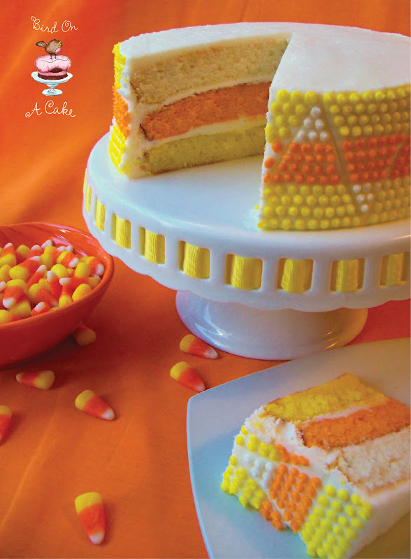 Bird On A Cake Candy Corn Cake