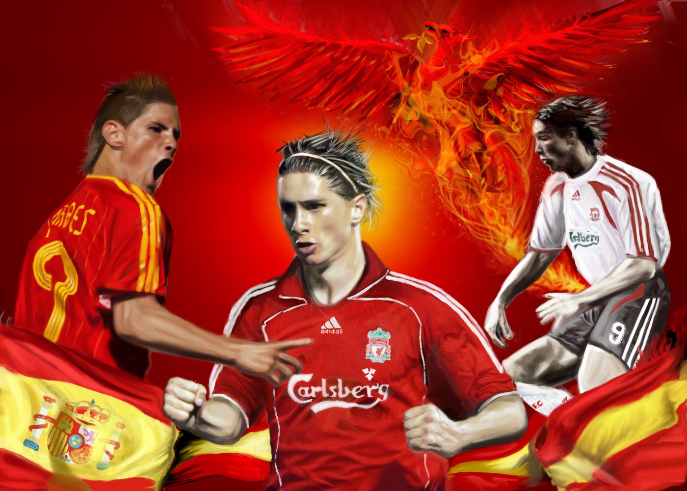top footballer wallpaper Fernando Torres Liverpool Jersey Wallpapers