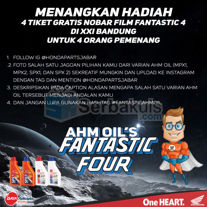 Kontes Foto Berhadiah 4 Tiket Film Fantastic 4 Gratis Kontes Foto Berhadiah 4 Tiket Film Fantastic 4 Gratis