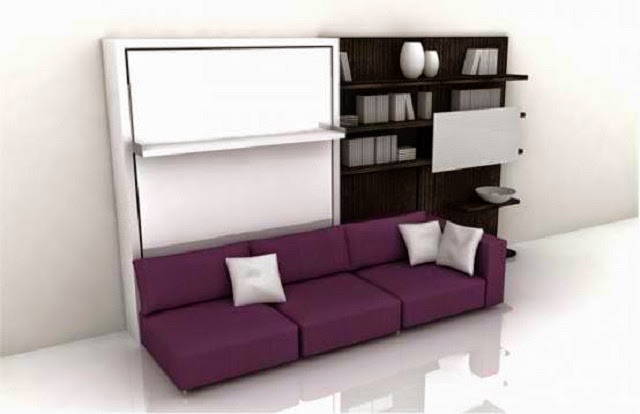 Minimalist Sofa and Shelves