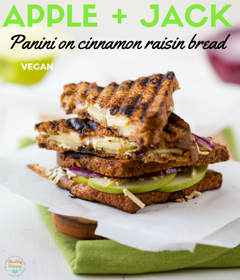 Vegan Apple Jack Cinna-Raisin Panini