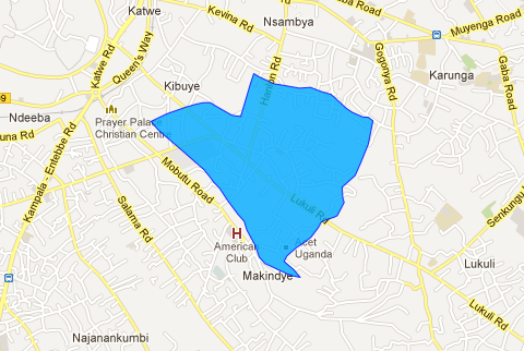 Makindye, Uganda Map