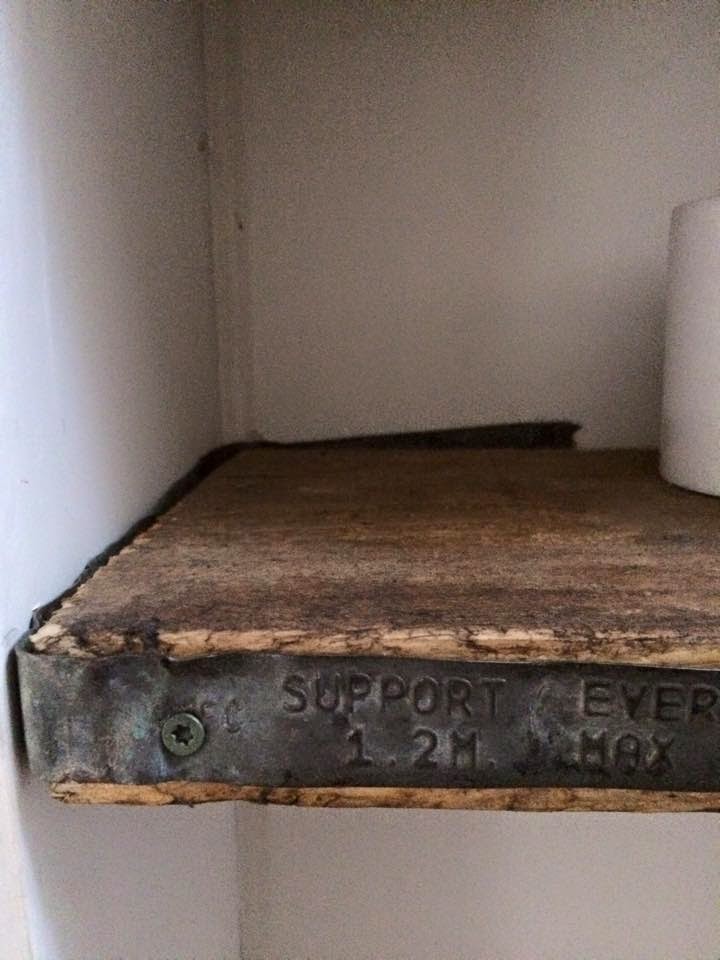 Makeover Scaffold Board Shelves Roses and Rolltops