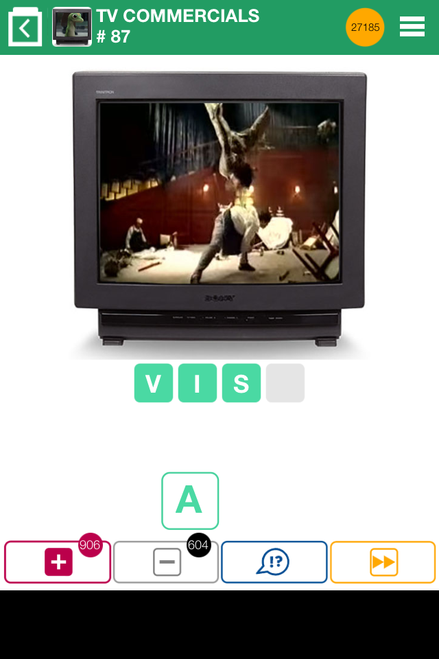 App and Answers: 100 Pics 1 Picture Quiz Tv Commercials Level 81-90 Answers