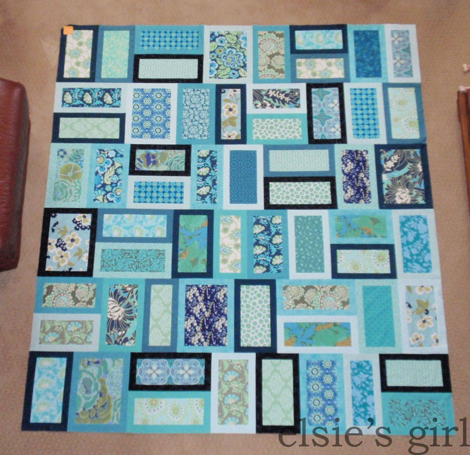 elsie's girl college quilt top completed