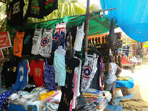 A glimpse of some of the stalls at Anjuna beach Wednesday Flea market.