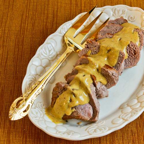 Easy PanFried Pork Tenderloin with Mustard Sauce Kalyn's Kitchen