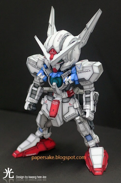 SD Gundam GNY 001 Astraea Papercraft Action Figure GundamCrafts