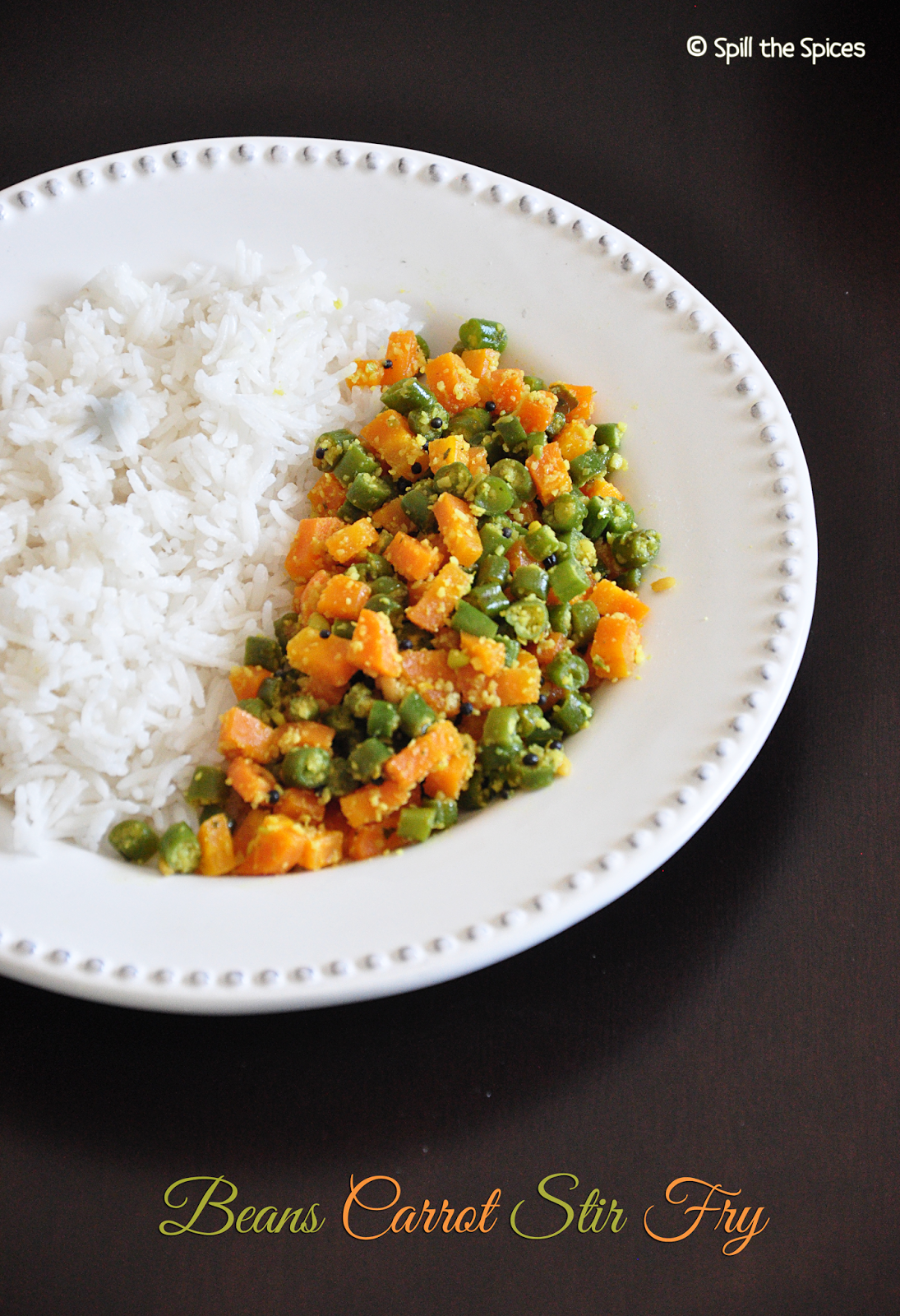 Carrot Beans Thoran Beans Carrot Stir Fry Spill the Spices