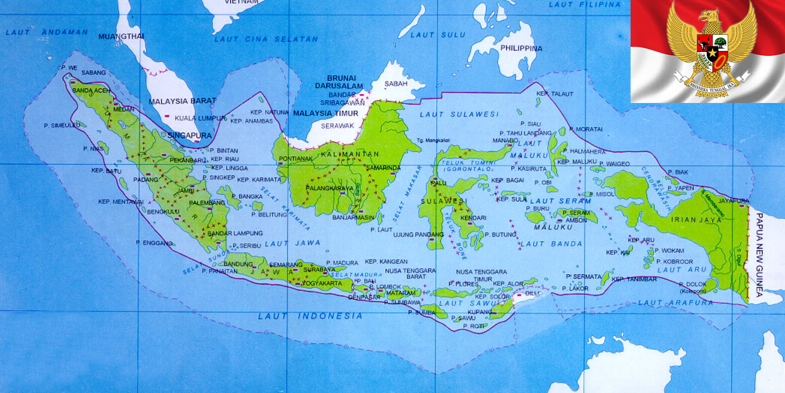 SEJARAH POPULER Peta Negara Kesatuan Republik Indonesia