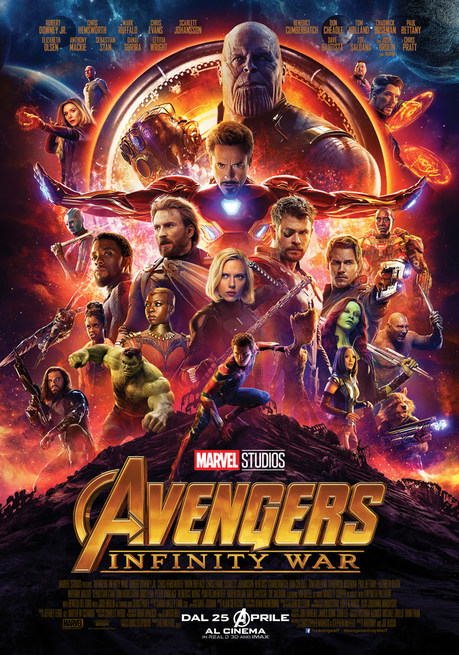 DIARIO 10 MESI SEVEN AVENGERS INFINITY WAR PERSONAGGI LOGO AVENGERS GIALLO