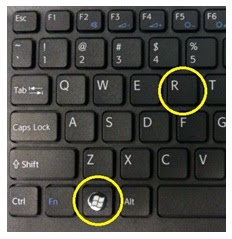 windows + R