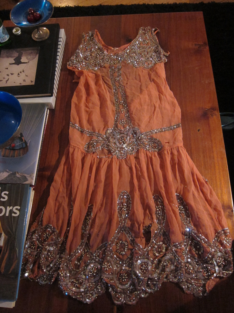 beaded dress