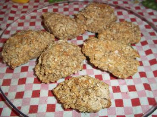 Bolinho de arroz integral assado
