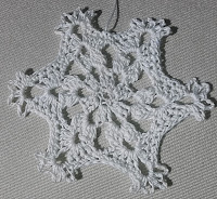 Crochet snowflake