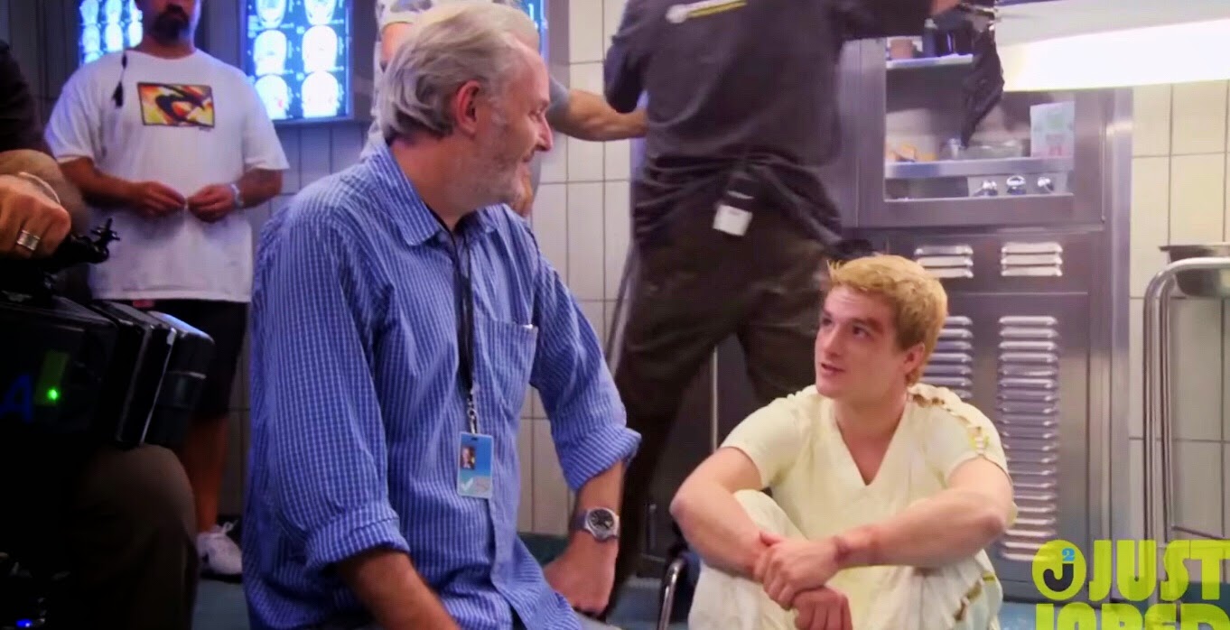 josh hutcherson francis lawrence hunger games mockingjay part 1 behind the scenes
