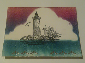 Lighthouse & Ship Card!