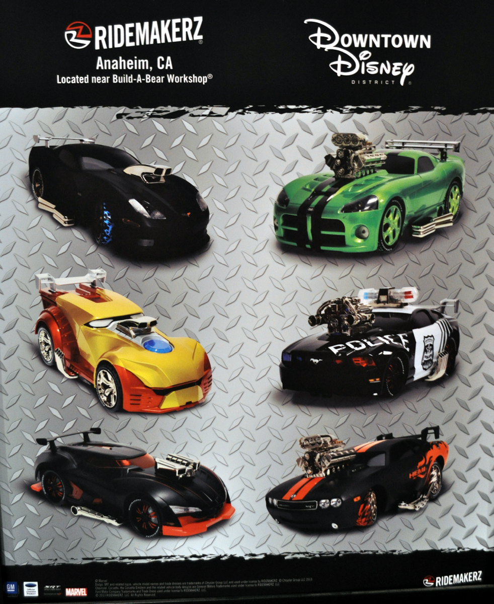 Just A Car Guy in Downtown Disney there is a "Ridemakerz" build your own