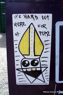 It's Hard Out Here for a Pope sticker in Philadelphia
