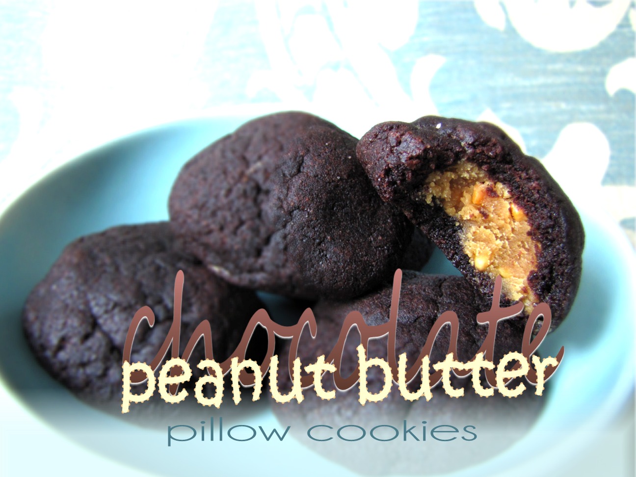 Needle and Nest Design chocolate peanut butter pillow cookies [vegan]