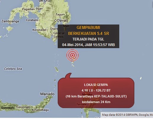 gempa terbaru 4 mei 2014 taulud