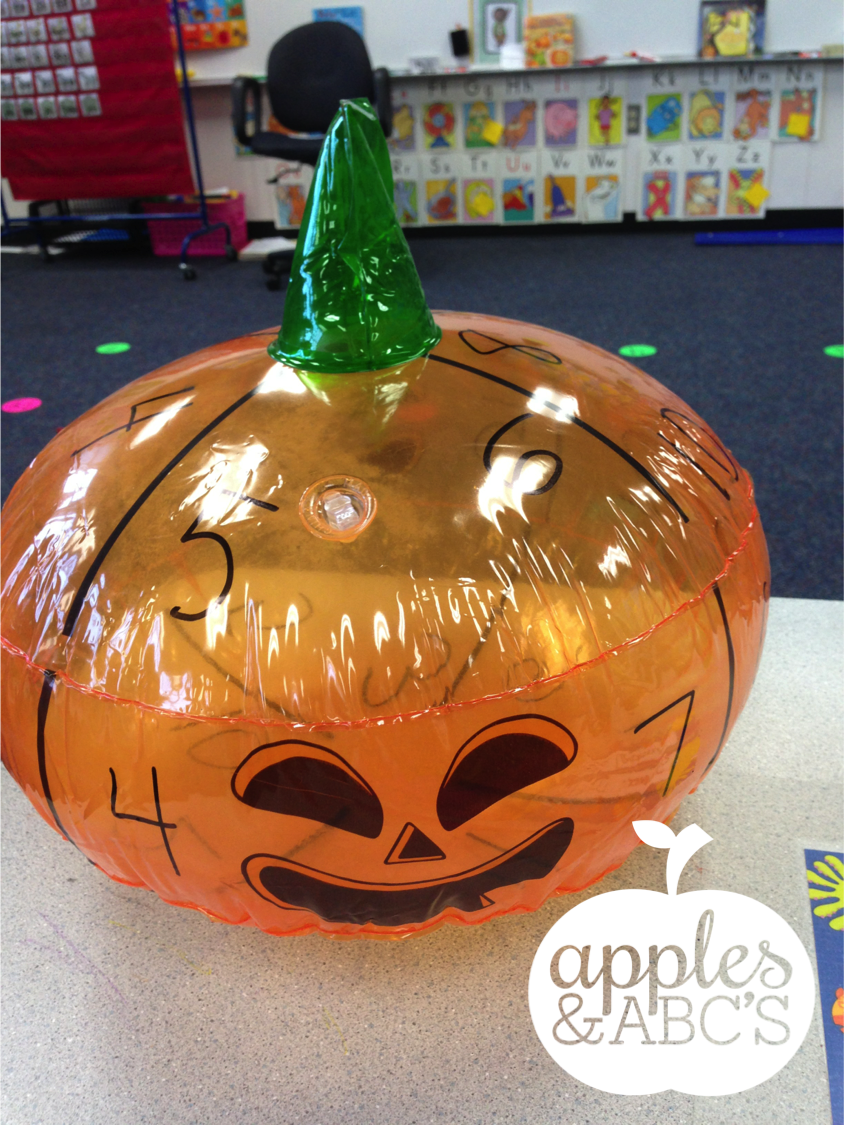 Halloween DIY Centers Apples and ABC's