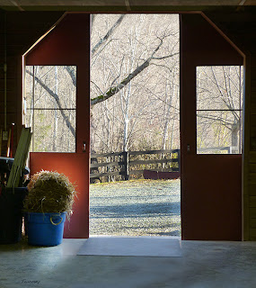 Catherine Twomey Manipulated Barn Door Blue Bucket Photo