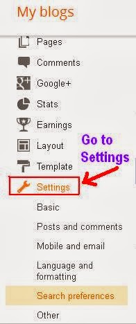 Blogger: How to setup a static home page step 1