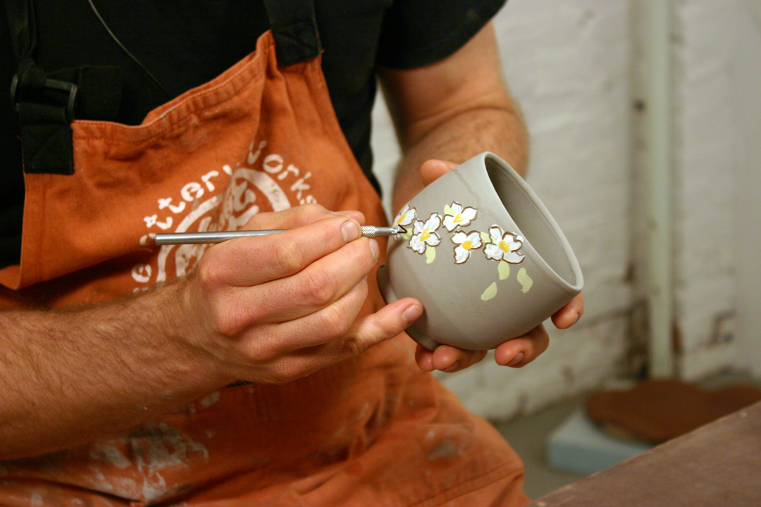 Tales of a Red Clay Rambler Ceramic Arts Daily video shoot Using