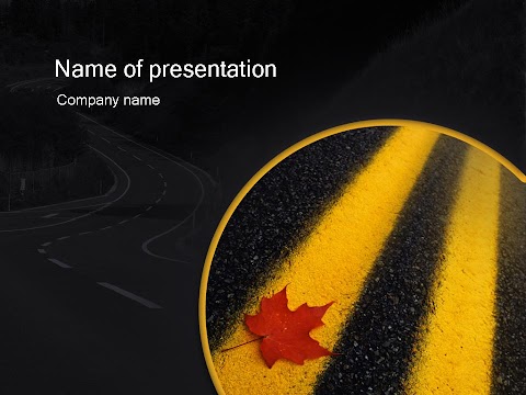 Road PowerPoint template 1