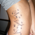 Live Laugh Love And Stars Tattoo
