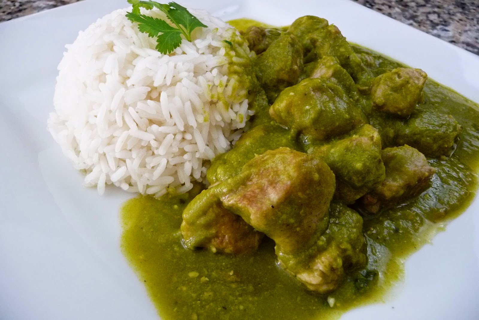 Asado Verde Mexican recipe, Pork Loin in Poblano Sauce Easy Cooking