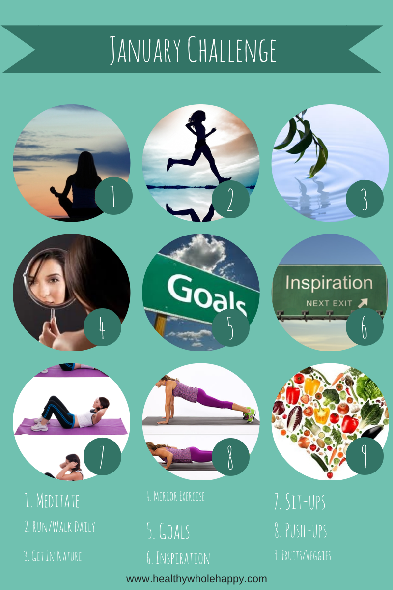 Healthy, Whole, and Happy January Challenge