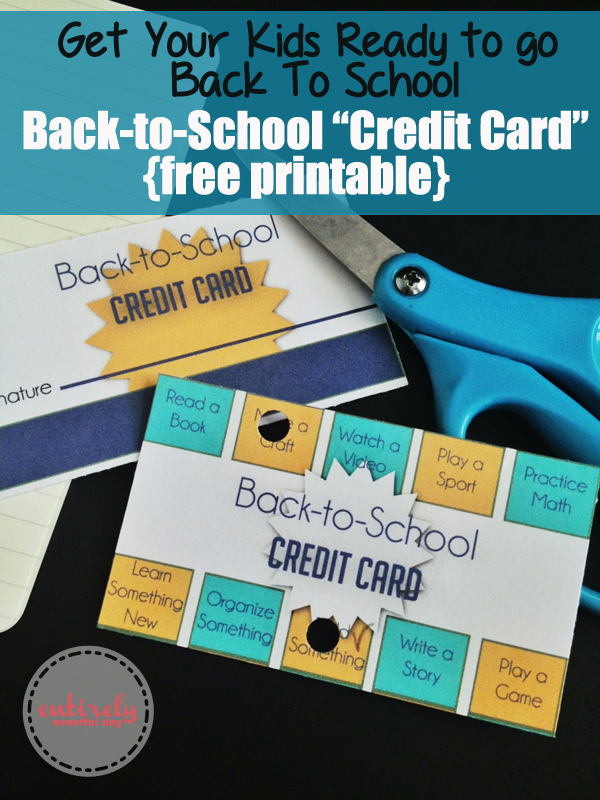 Get your kids ready to go back to school by using these cards to help establish a routine before school actually starts. Kids love them because they look like credit cards! #backtoschool #kidstuff