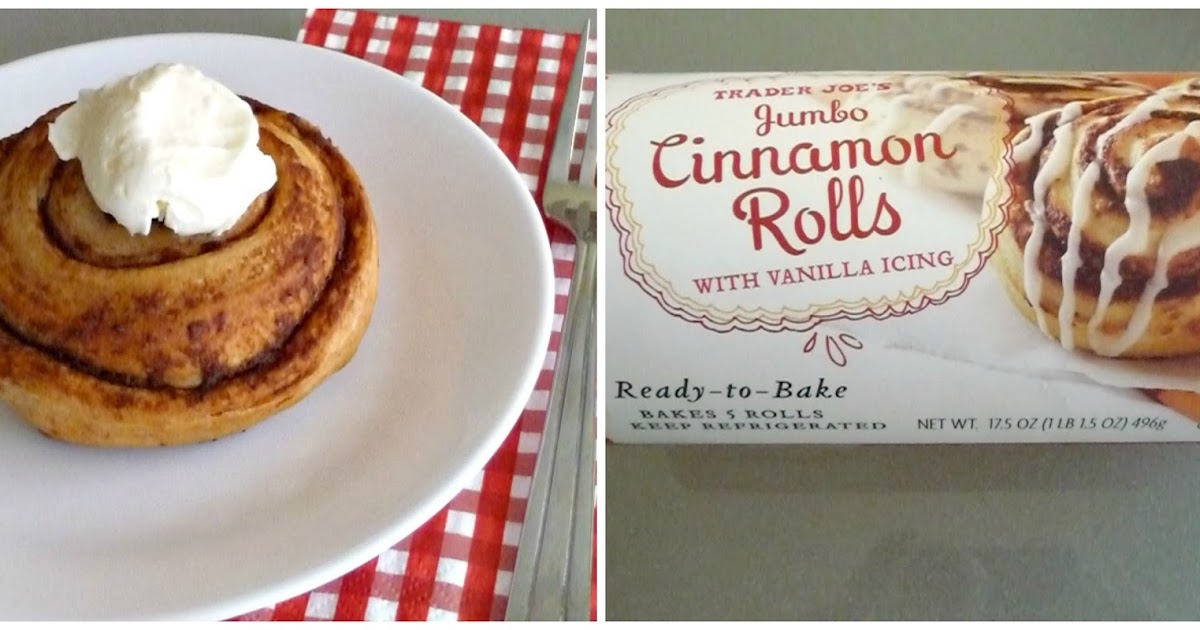 The Red Gingham TJ's Cinnamon Rolls + Cream Cheese Frosting