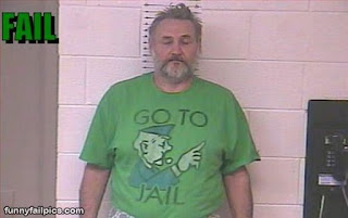 monopoly go to jail tshirt in mugshot funny