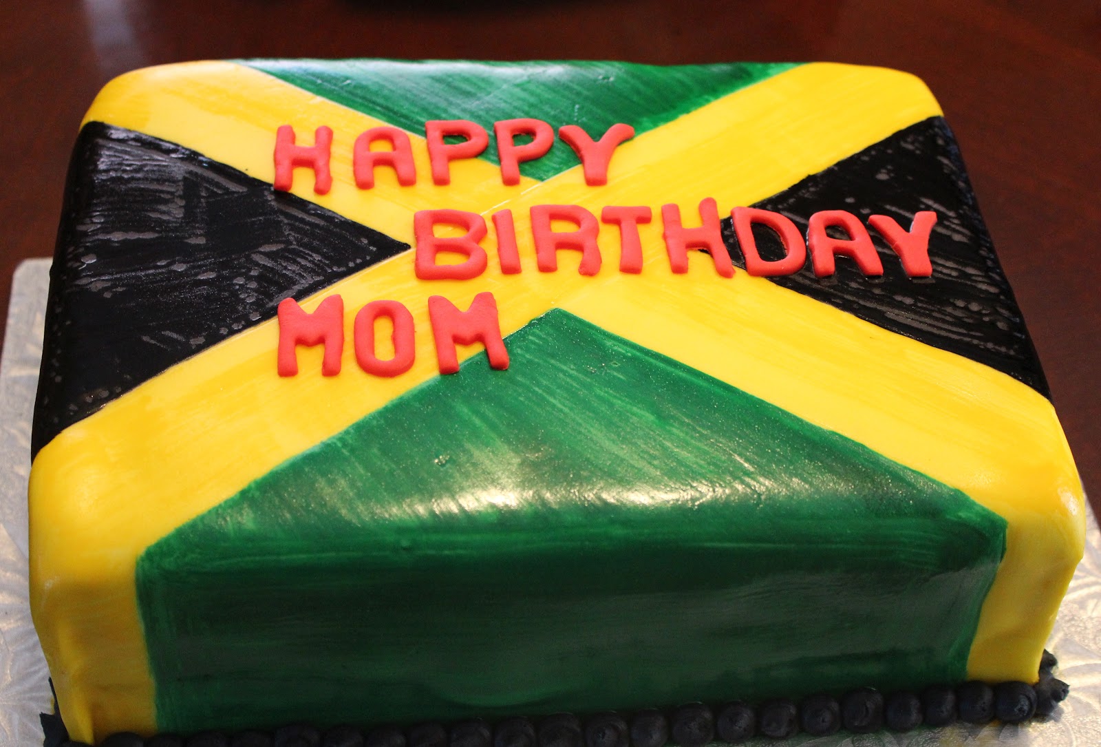 Love Dem Goodies Jamaican Flag Cake