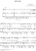Royals - Lorde Piano Sheet Music
