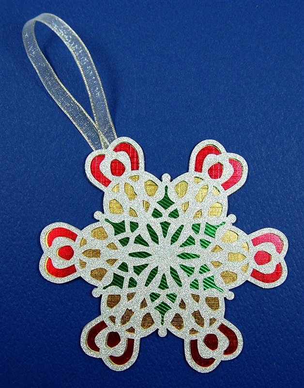 Ornament snowflake elegant star tree Capadia Designs: Elegant Snowflake Star Ornament