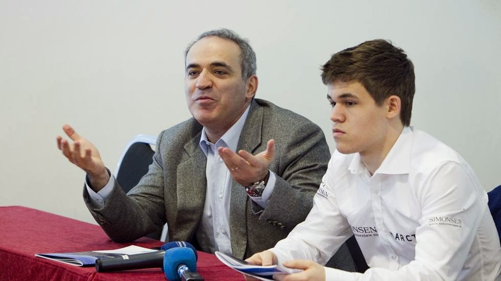 The Kenilworthian: Garry Kasparov Training Magnus Carlsen