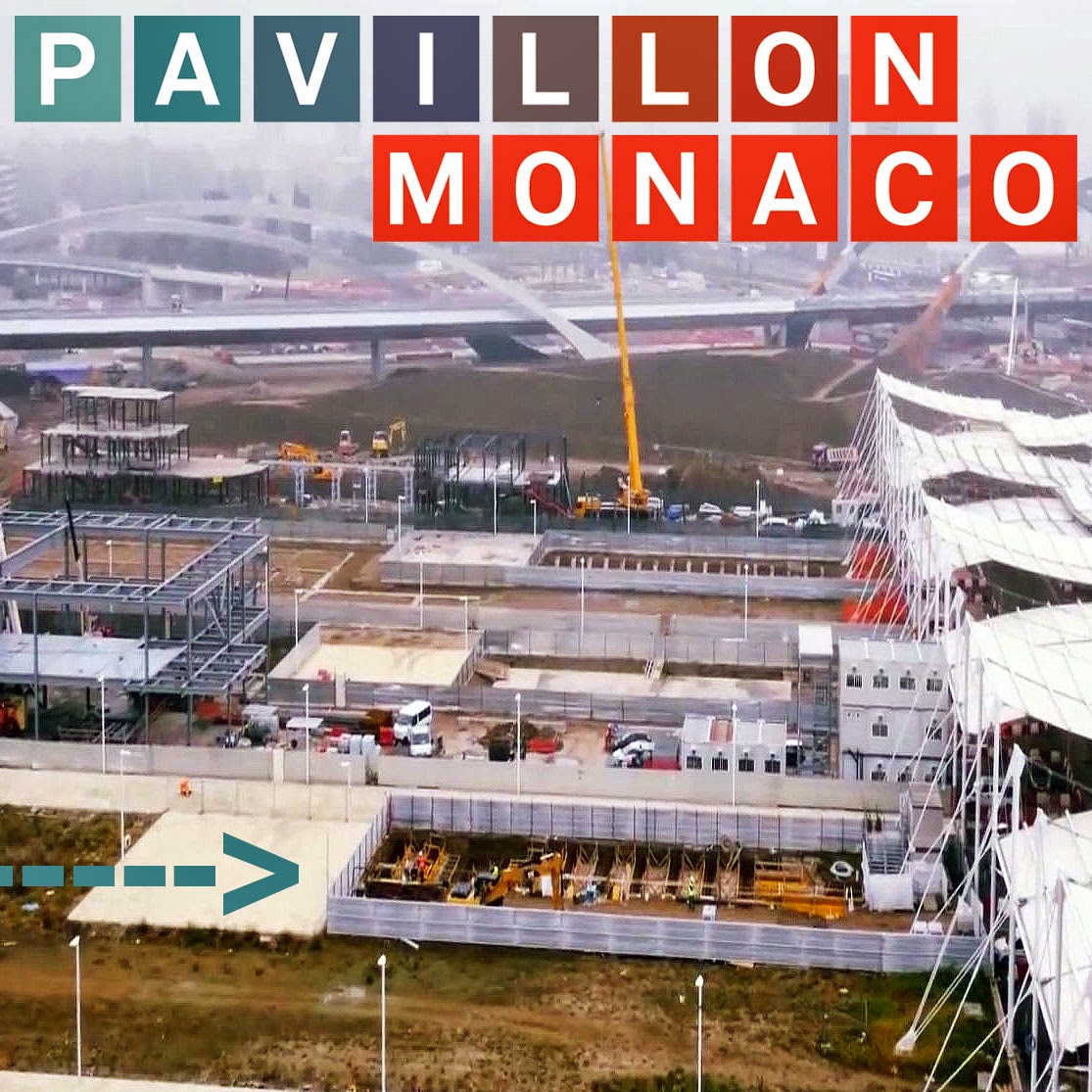 Expo 2015 Milano Blog: Men at Work, at Pavillon Monaco...