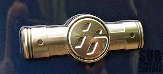 Scion FR-S boxer engine badge.
