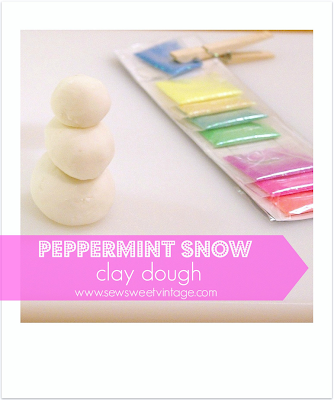 DIY  peppermint play dough
