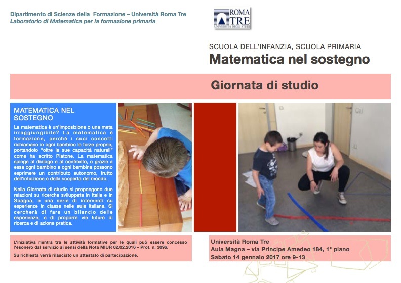 Giornata di studio Matematica nel sostegno