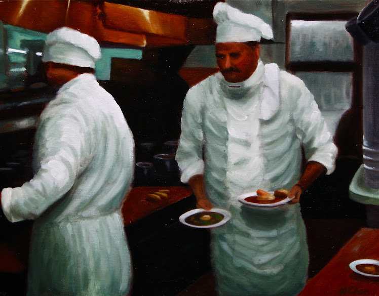 "Chefs in the Kitchen" - 11 x 14