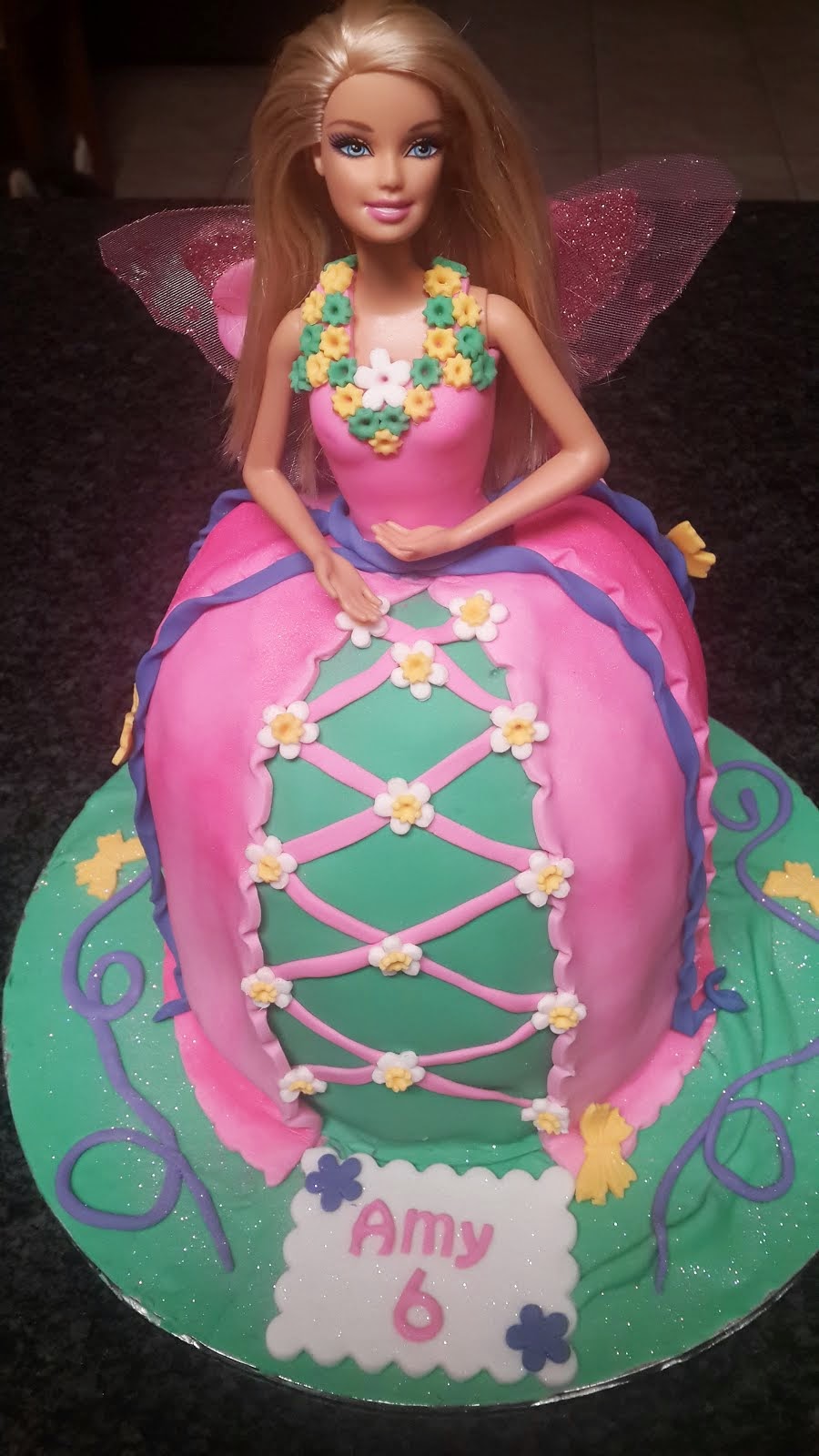 Barbie doll cake